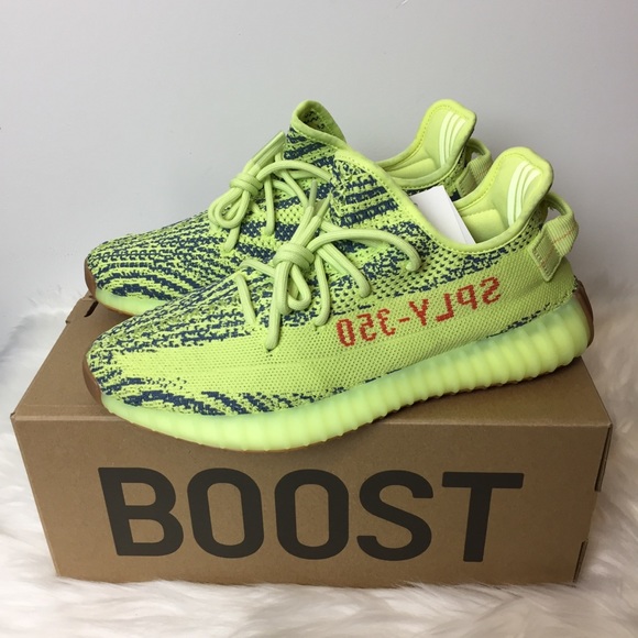 SOLD Adidas Yeezy Boost 350 V2 Semi Frozen Yellow - Picture 2 of 8
